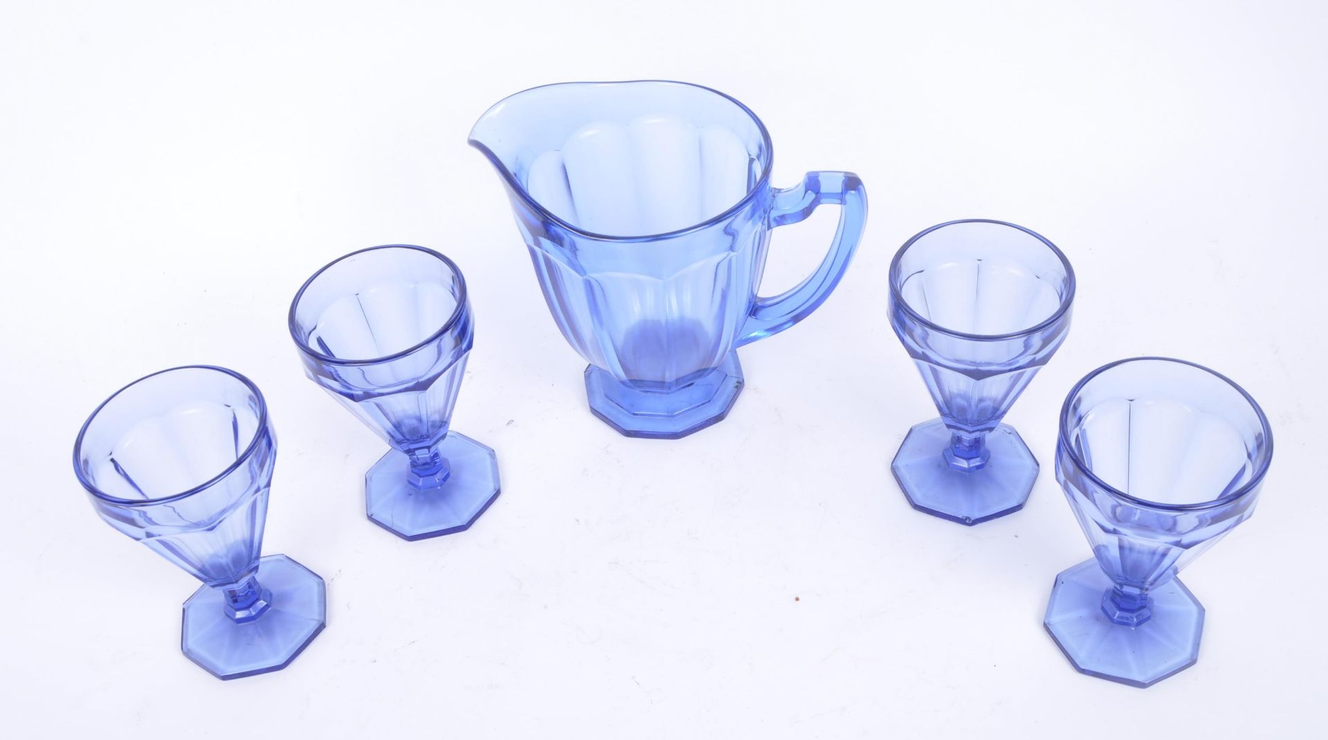 VAL ST LAMBERT BELGIAN GLASS LEMONADE SET - Bild 8 aus 8