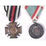 TWO FIRST WORLD WAR MEDALS - GERMANY & AUSTRO-HUNGARIAN EMPIRE