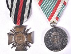TWO FIRST WORLD WAR MEDALS - GERMANY & AUSTRO-HUNGARIAN EMPIRE