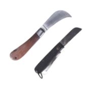 WWII SECOND WORLD WAR BRITISH ARMY JACK KNIFE & ONE OTHER