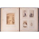 19TH CENTURY CDV PHOTOGRAPH ALBUM - QUEEN VICTORIA ETC