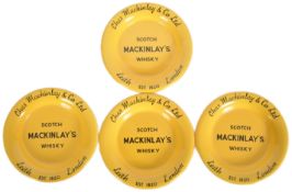 MACKINLAY'S SCOTCH WHISKY - FOUR ADVERTISING DISHES