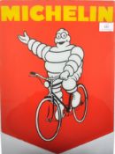 MICHELIN - RETRO GLASS SHOP DISPLAY ADVERTISING SIGN