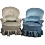 MATCHING PAIR OF FRENCH SALON CHAIRS / BEDROOM CHAIRS