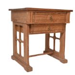 19TH CENTURY ARTS & CRAFTS WRITING TABLE DESK