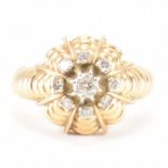 VINTAGE FRENCH DIAMOND CLUSTER RING