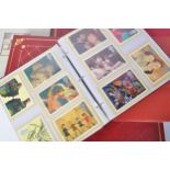 EXTENSIVE COLLECTION OF STAMP POSTCARD ALBUMS