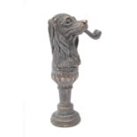 VICTORIAN STYLE BRASS SEAL IN THE FORM OF A DOG