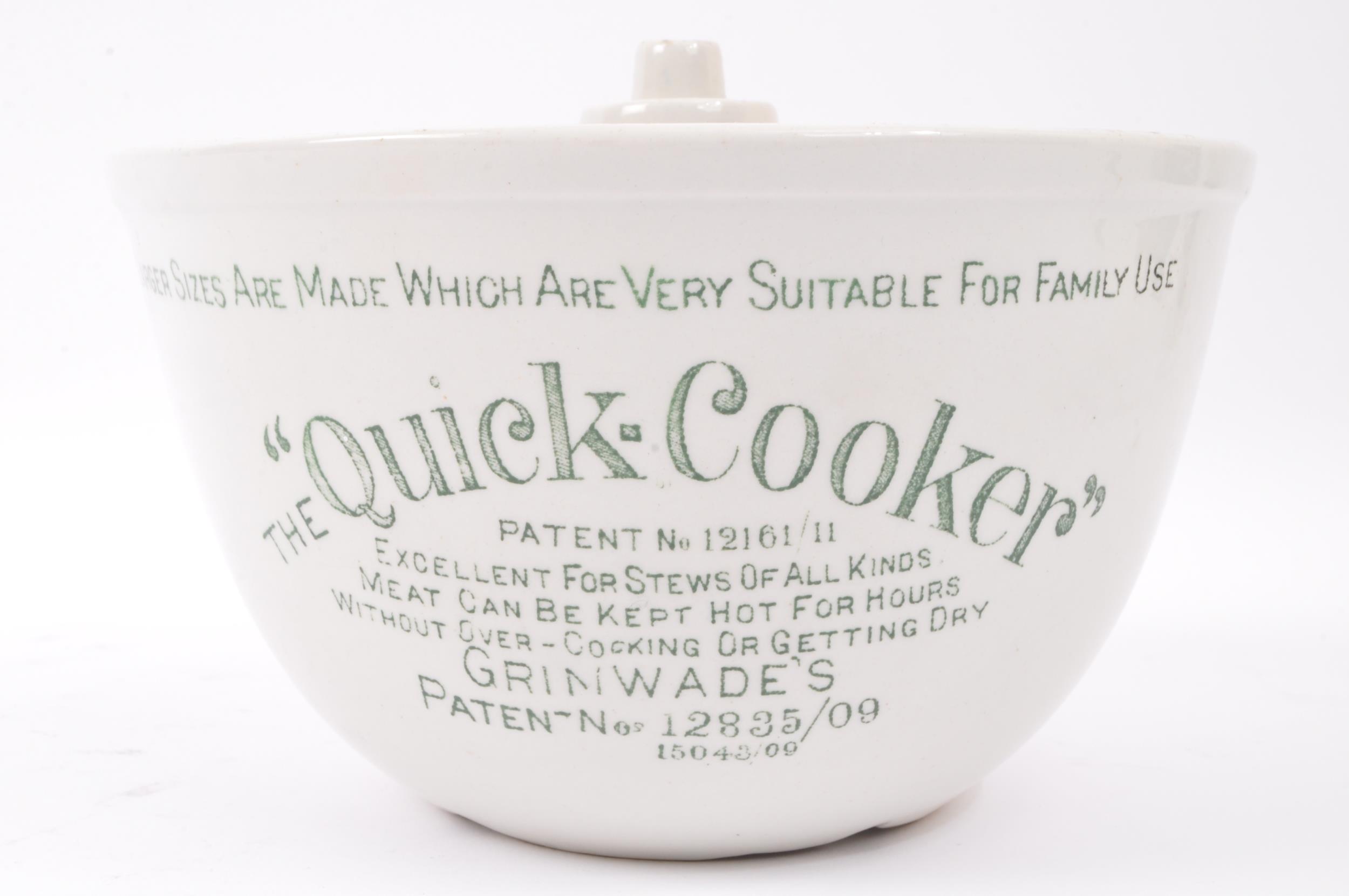 GRIMWADES THE QUICKER COOKER POTTERY COOKING BOWL - Image 2 of 5