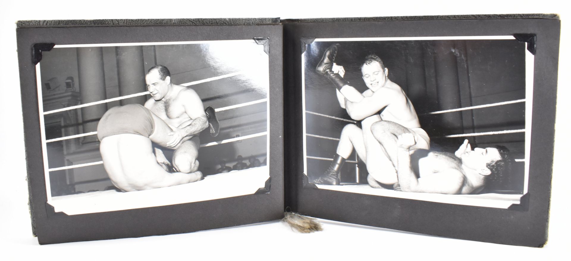 WRESTLING - TWO MID-CENTURY PHOTOGRAPH ALBUMS - Image 5 of 6