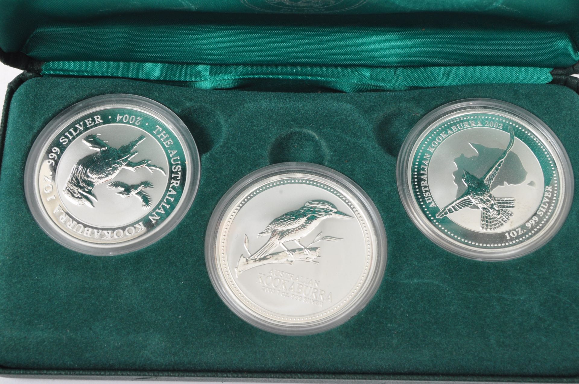 THREE AUSTRALIA 1OZ 999 SILVER COIN SET T/W ANOTHER - Image 2 of 5