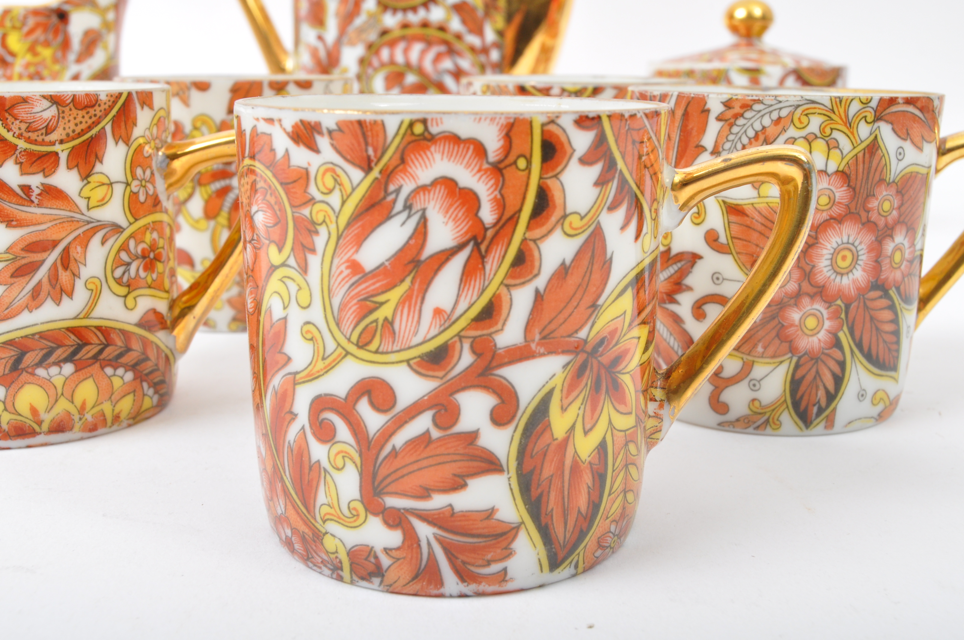 VINTAGE CONTINENTAL CZECH CHINA COFFEE SET - Image 3 of 6