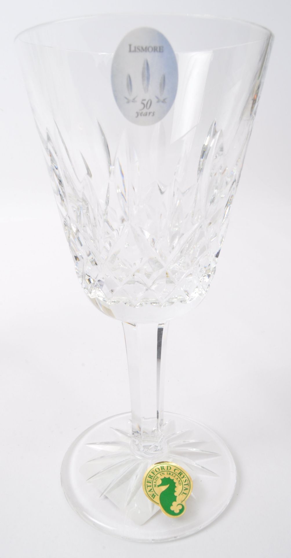 WATERFORD CRYSTAL GLASS NOS WINE GLASSES - Image 3 of 5