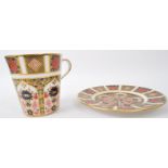 ROYAL CROWN DERBY - OLD IMARI PATTERN - PLATE & BEAKER