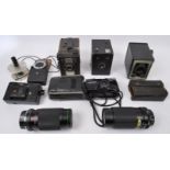 COLLECTION OF VINTAGE 20TH CENTURY CAMERAS & LENSES