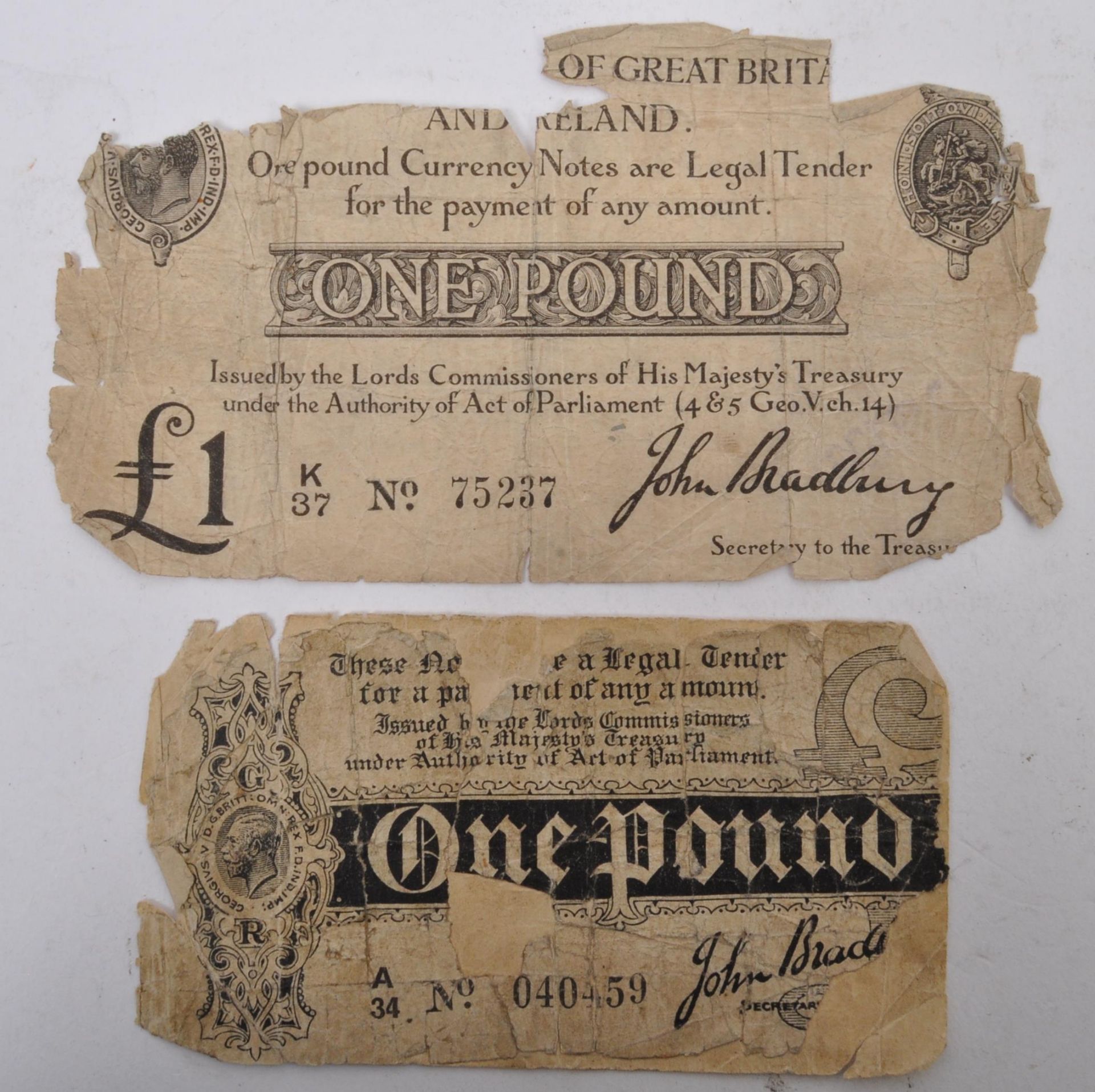 FOUR 19TH CENTURY & LATER BRITISH BANK NOTES - Bild 5 aus 5