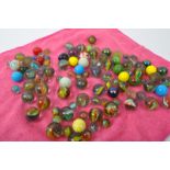 COLLECTION OF EARLY 20TH CENTURY GLASS MARBLES