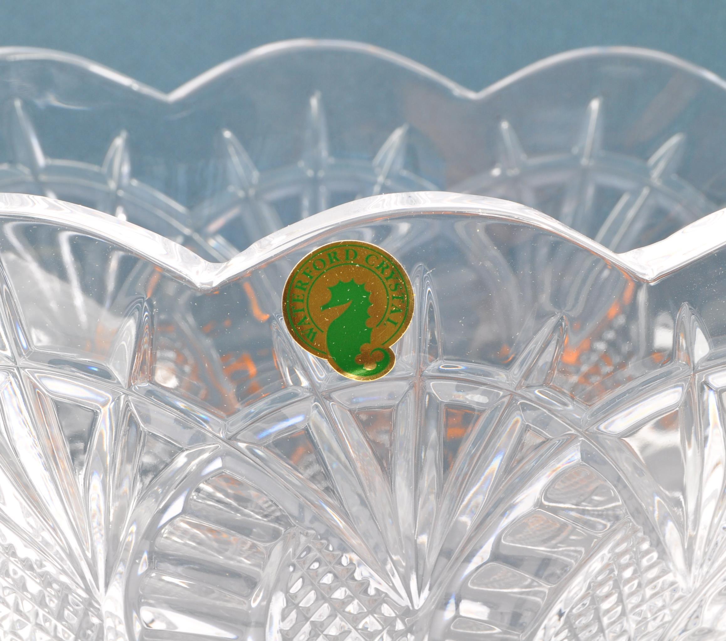 WATERFORD CRYSTAL GLASS - SEAHORSE TAZZA CENTREPIECE - NOS - Image 4 of 5