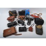 ASSORTMENT OF RETRO VINTAGE CAMERAS