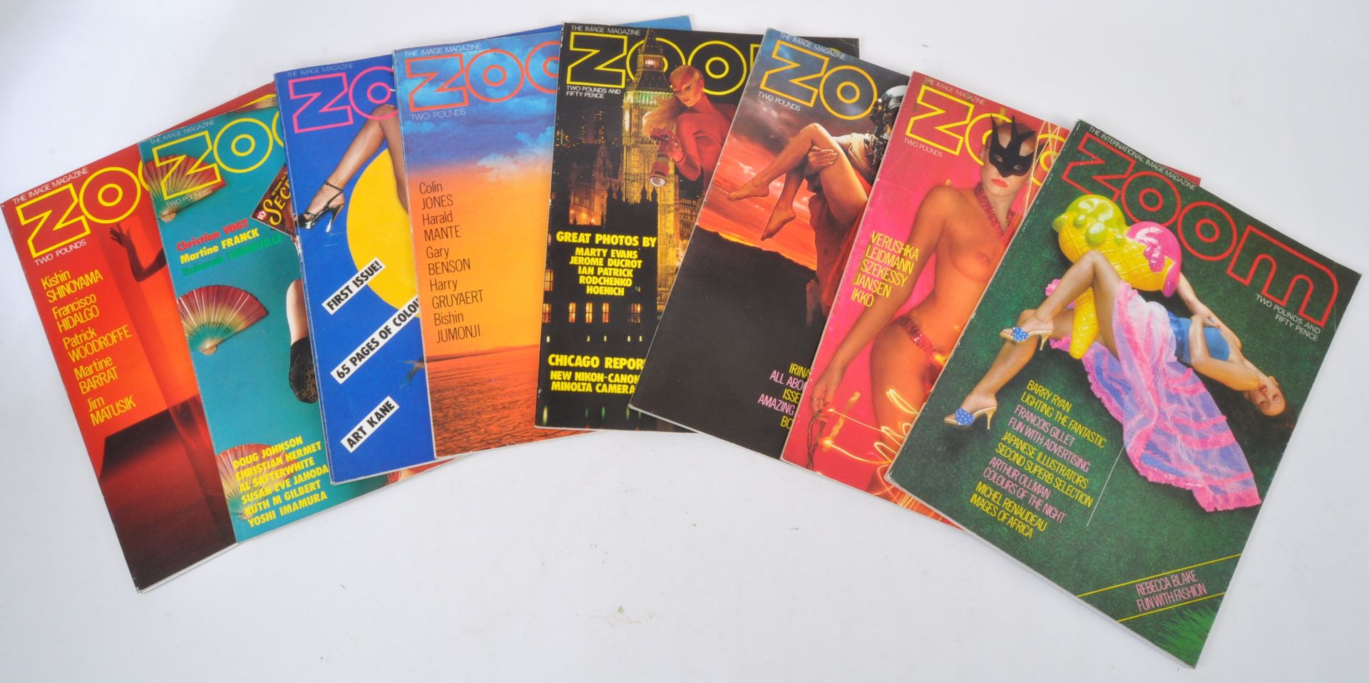 ZOOM MAGAZINE - 1970S EIGHT NUDE PHOTOGRAPHY MAGAZINES