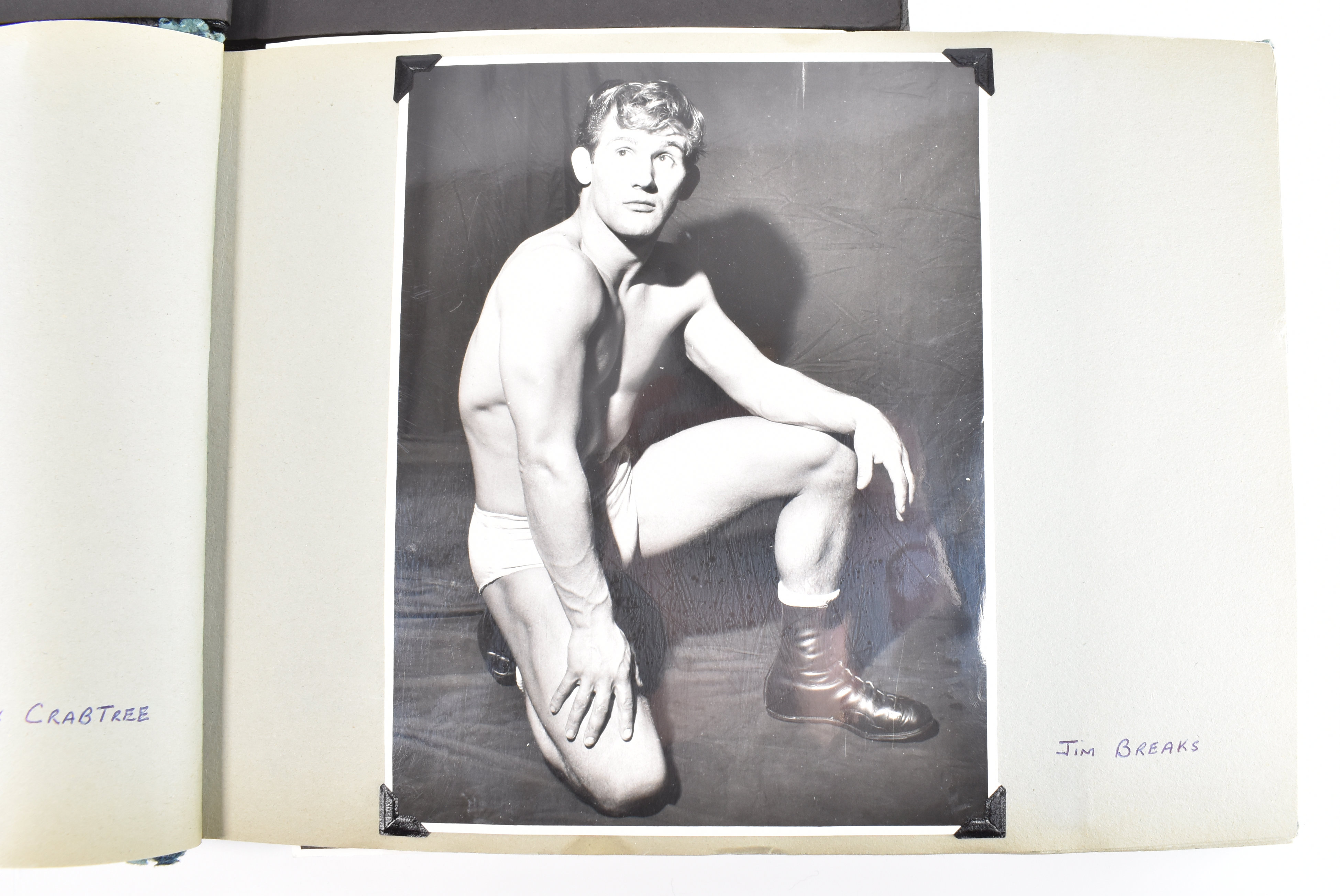 WRESTLING - TWO MID-CENTURY PHOTOGRAPH ALBUMS - Image 2 of 6