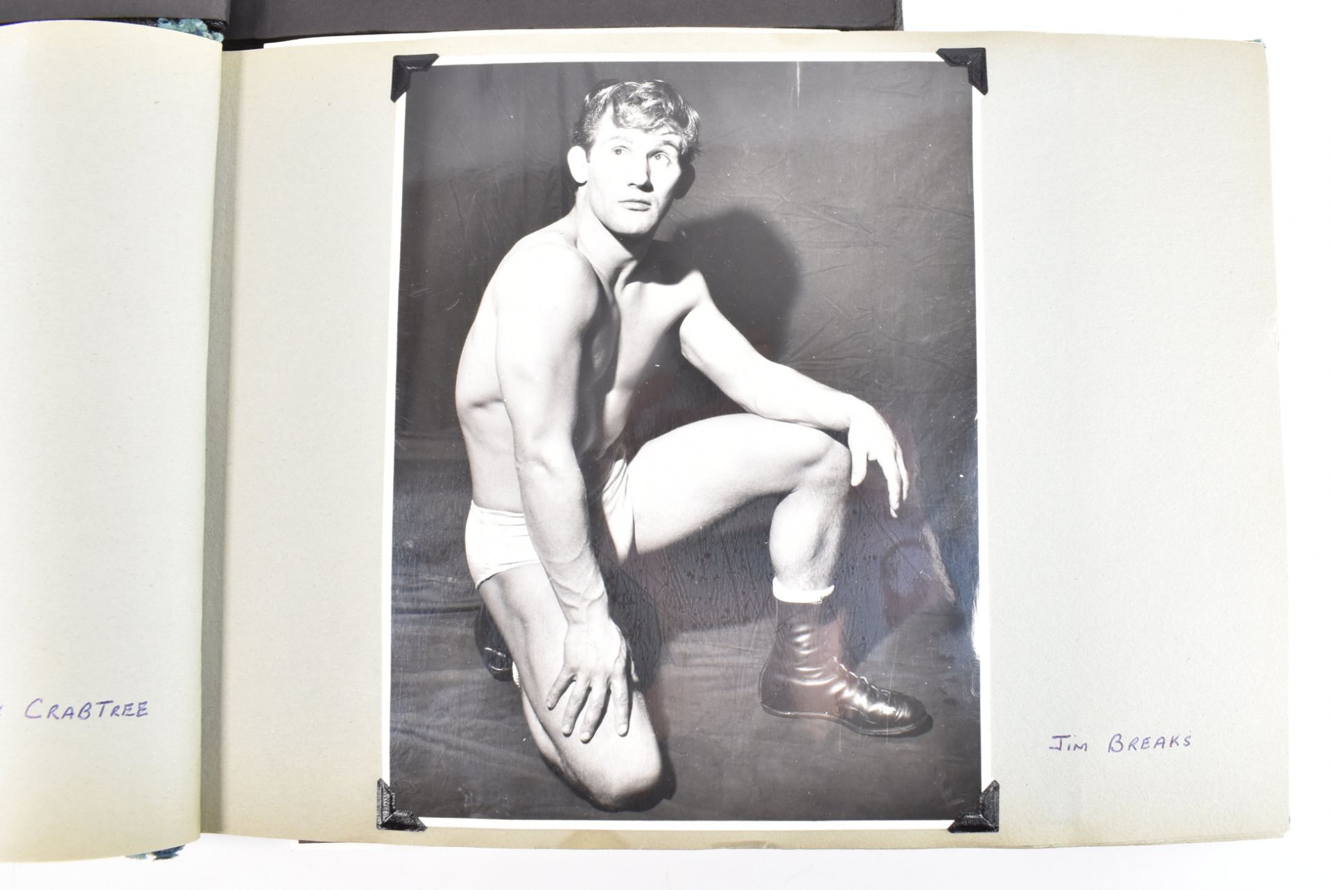 WRESTLING - TWO MID-CENTURY PHOTOGRAPH ALBUMS - Image 2 of 6