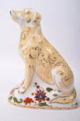 ROYAL CROWN DERBY LABRADOR BONE CHINA PAPERWEIGHT