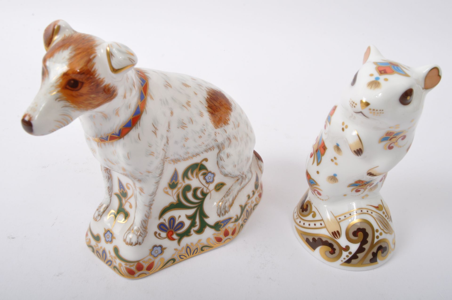 ROYAL CROWN DERBY - TWO VINTAGE JACK RUSSEL & GERBIL FIGURES - Image 2 of 6