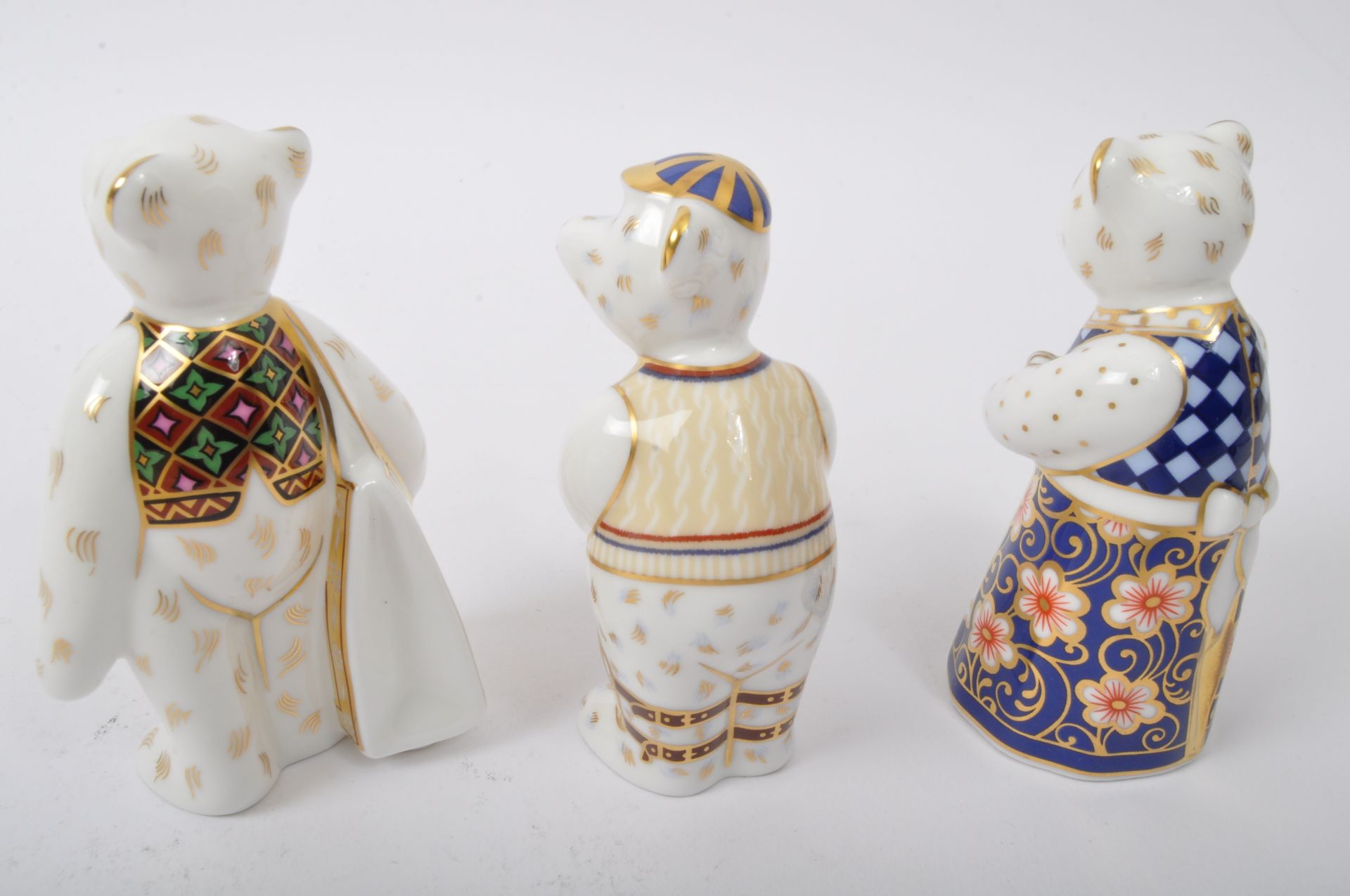 ROYAL CROWN DERBY - THREE VINTAGE BEAR PAPERWEIGHTS FIGURES - Image 3 of 6