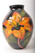 THE TIGRIS LILIES - MOORCROFT POTTERY - BRITISH MODERN DESIGN