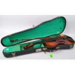 VINTAGE 20TH CENTURY LARK VIOLIN WITH BOW & CASE