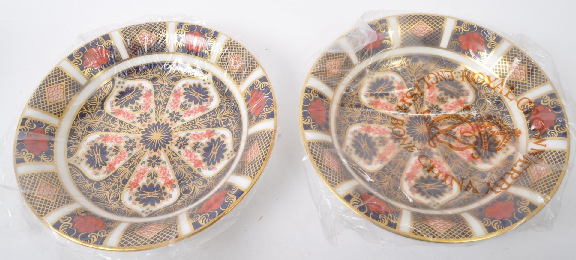 ROYAL CROWN DERBY - TWO VINTAGE OLD IMARI CEREAL BOWLS