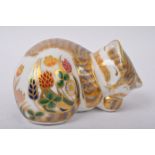 ROYAL CROWN DERBY - COTTAGE GARDEN KITTEN - PAPERWEIGHT