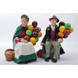 ROYAL DOULTON 'OLD BALLOON SELLER' & 'BALLOON MAN' CHINA FIGURES