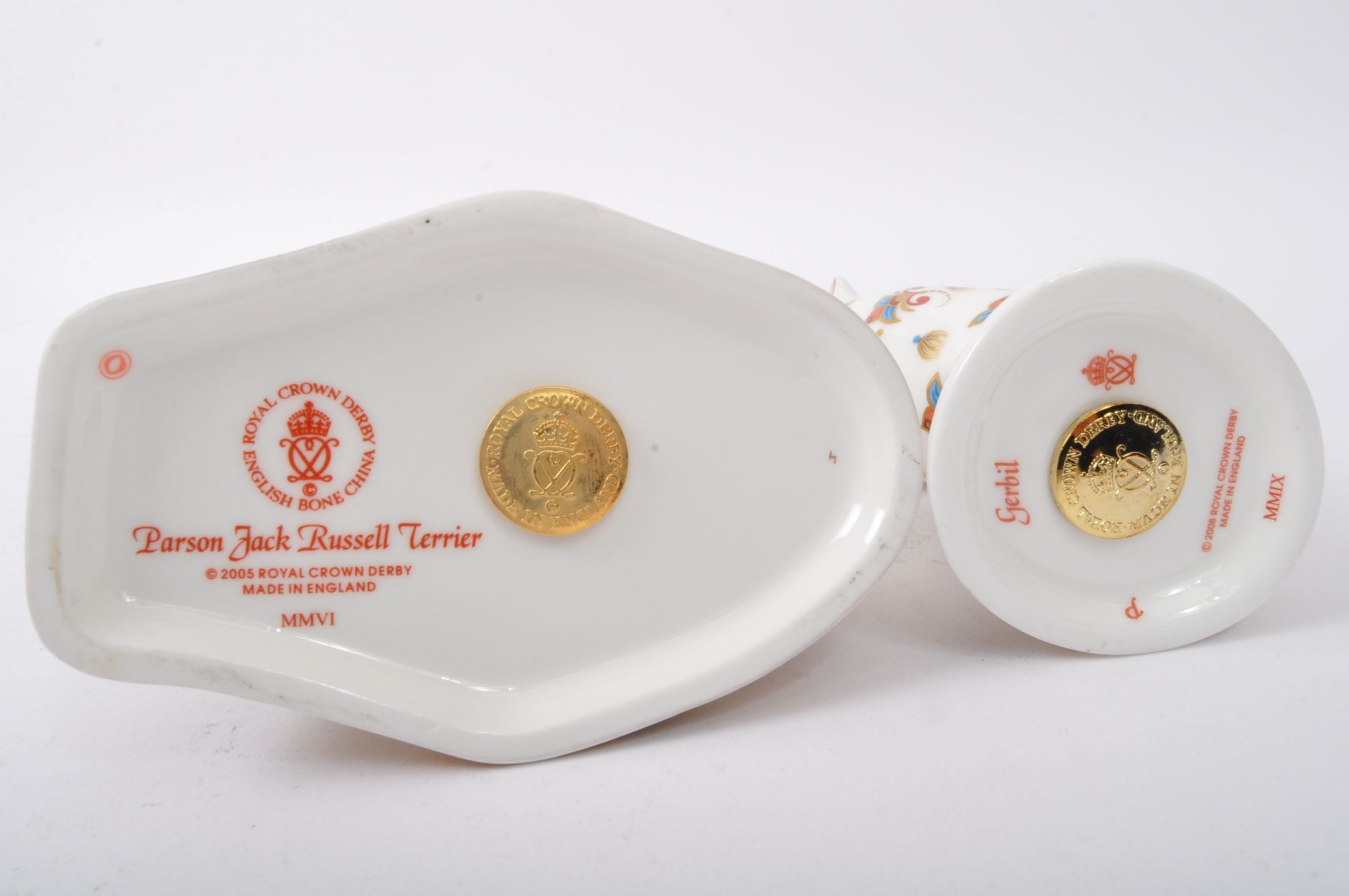 ROYAL CROWN DERBY - TWO VINTAGE JACK RUSSEL & GERBIL FIGURES - Image 5 of 6