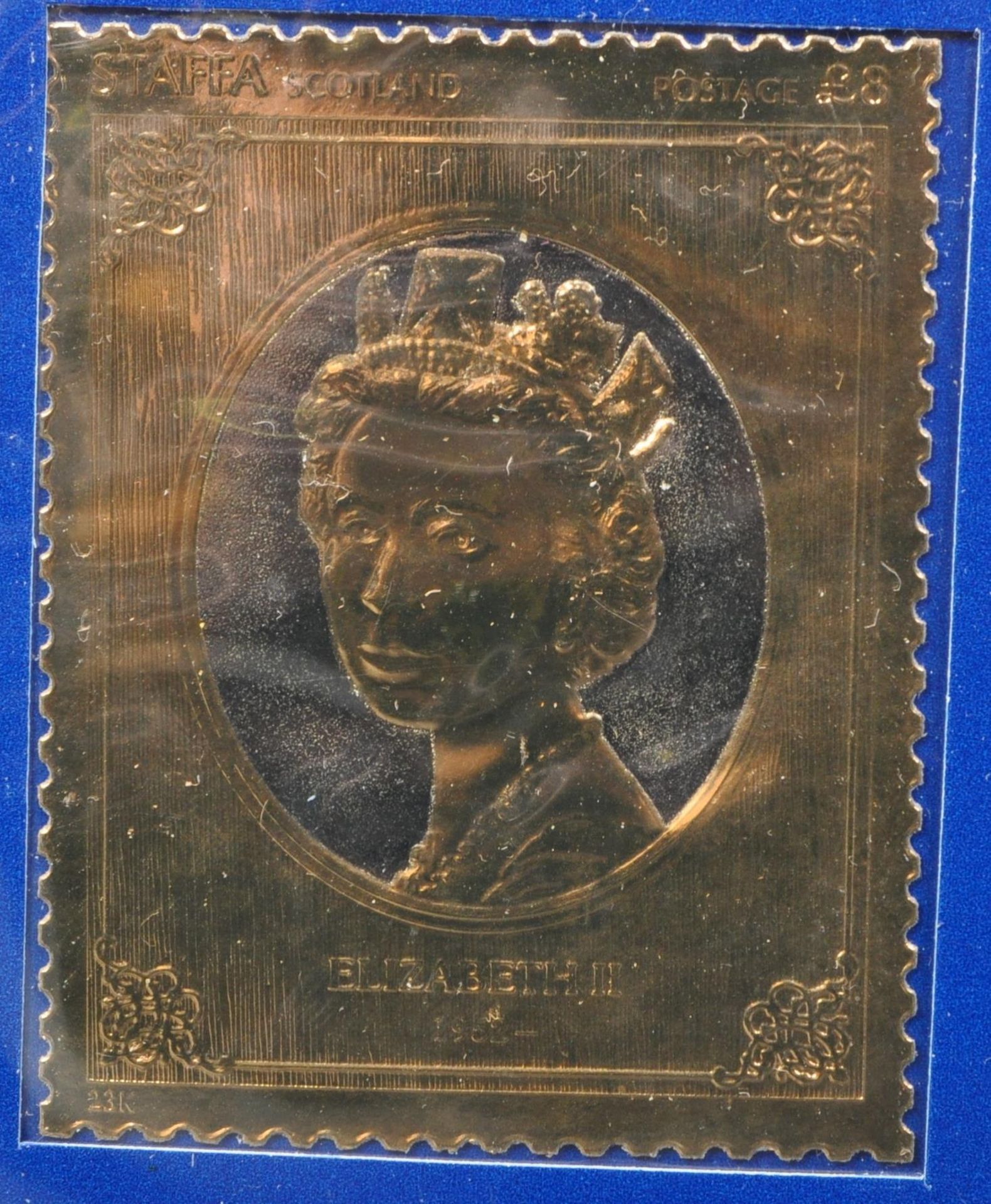 FIVE LIMITED EDITION 23CT GOLD STAMPS OF H.M. QUEEN ELIZABETH II - Image 2 of 6