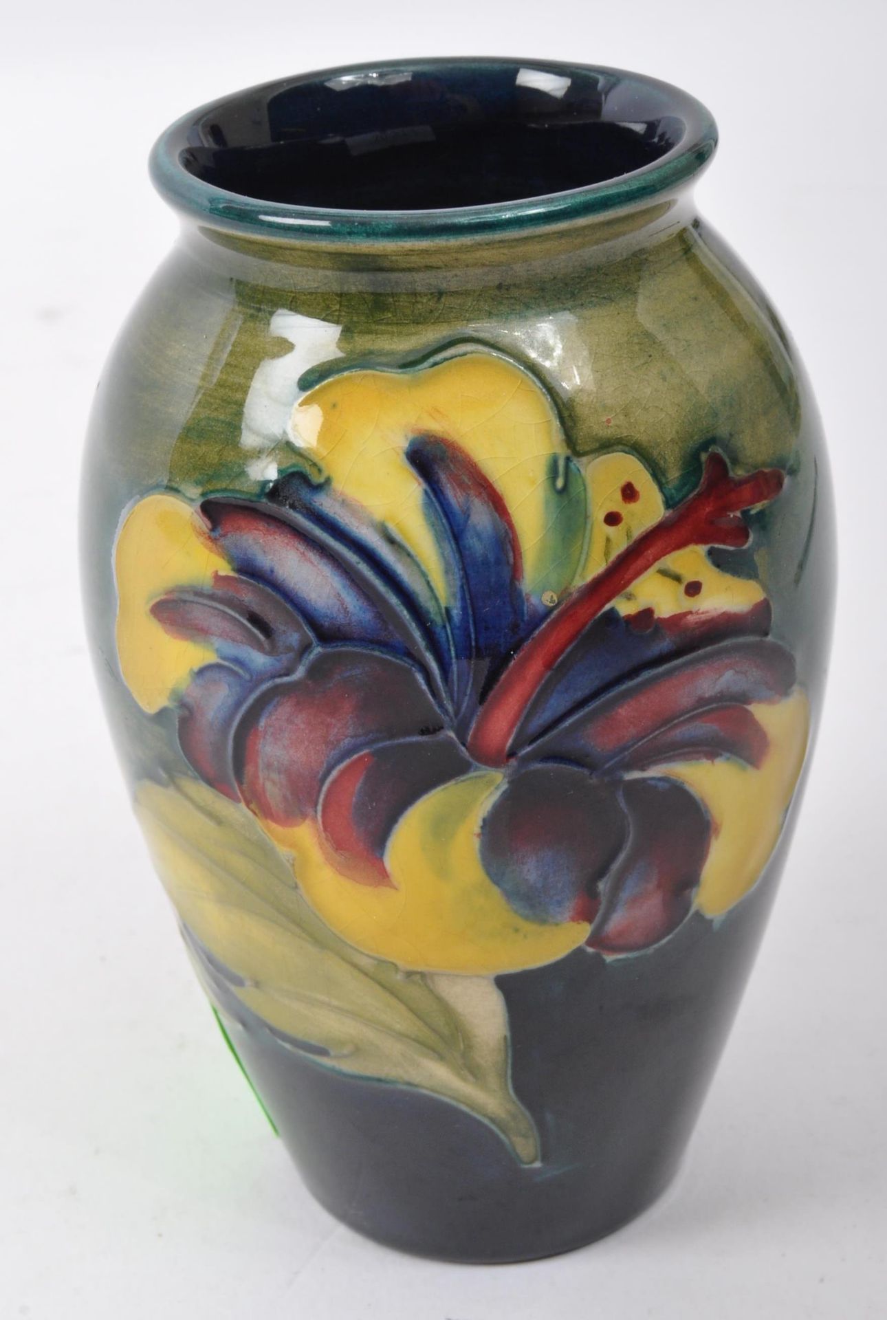 MOORCROFT GREEN POTTERY - 20TH CENTURY MINIATURE VASE - Image 2 of 5