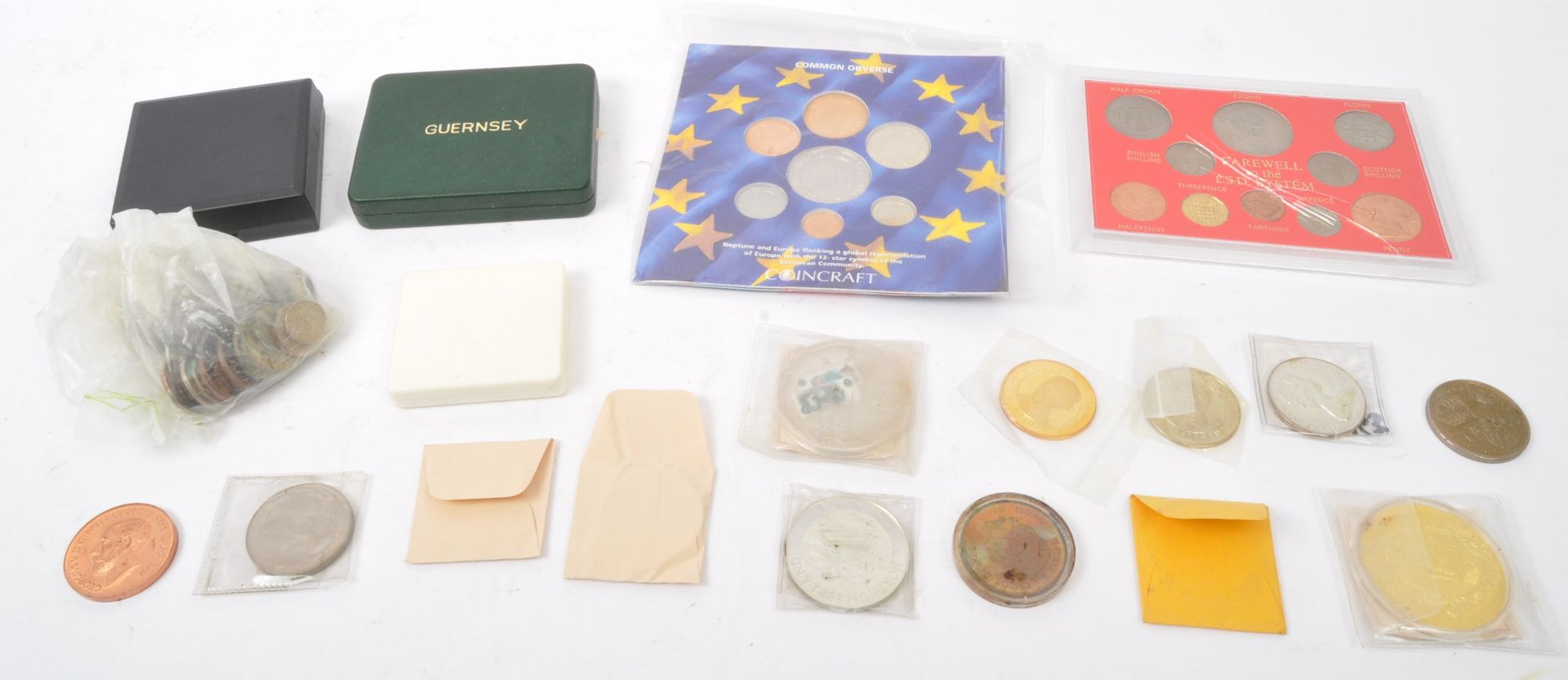COLLECTION OF VINTAGE COMMEMORATIVE UK COIN SETS