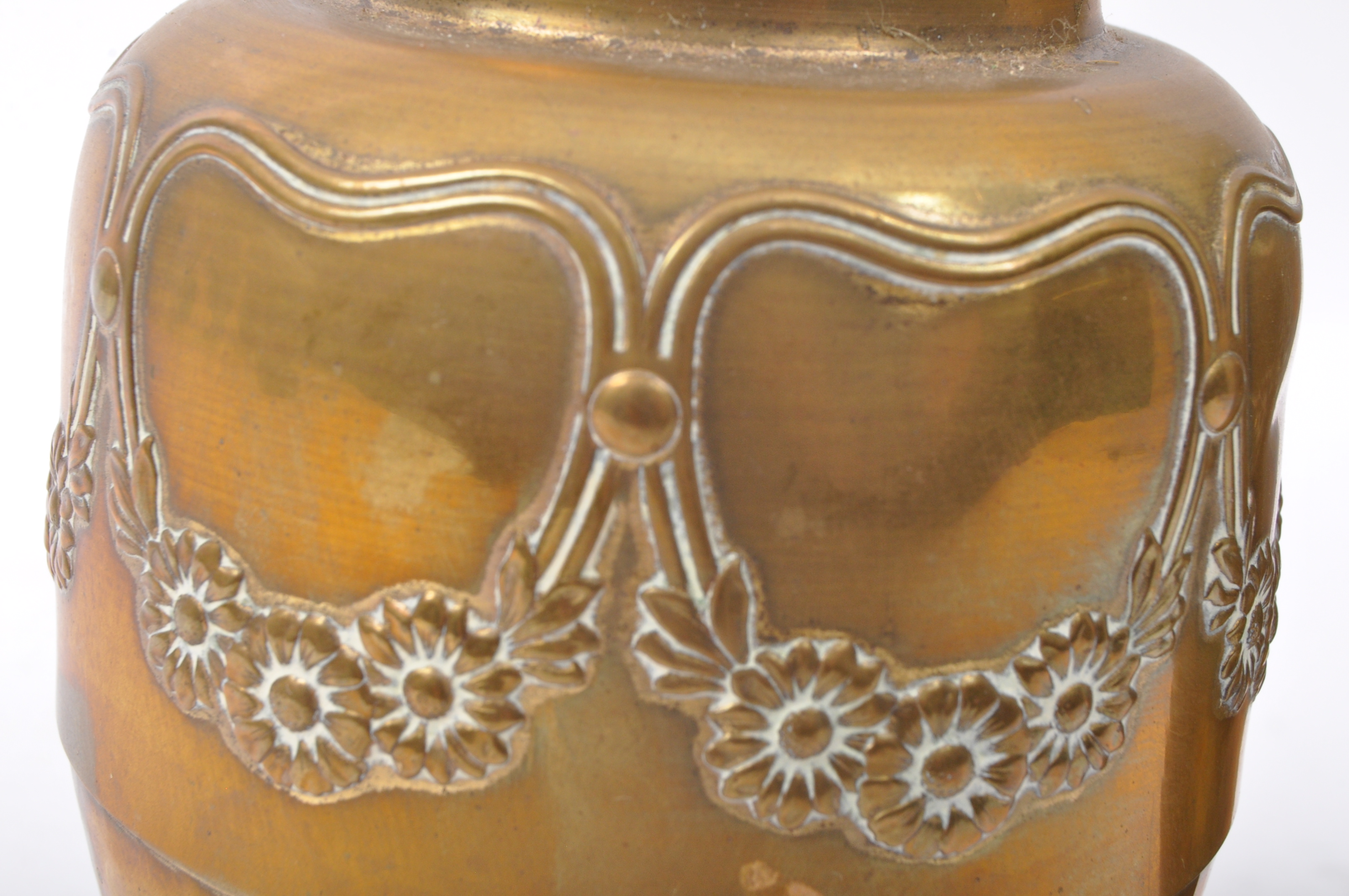 PAIR OF EARLY 20TH CENTURY GERMAN WMF ART NOUVEAU VASES - Image 4 of 6