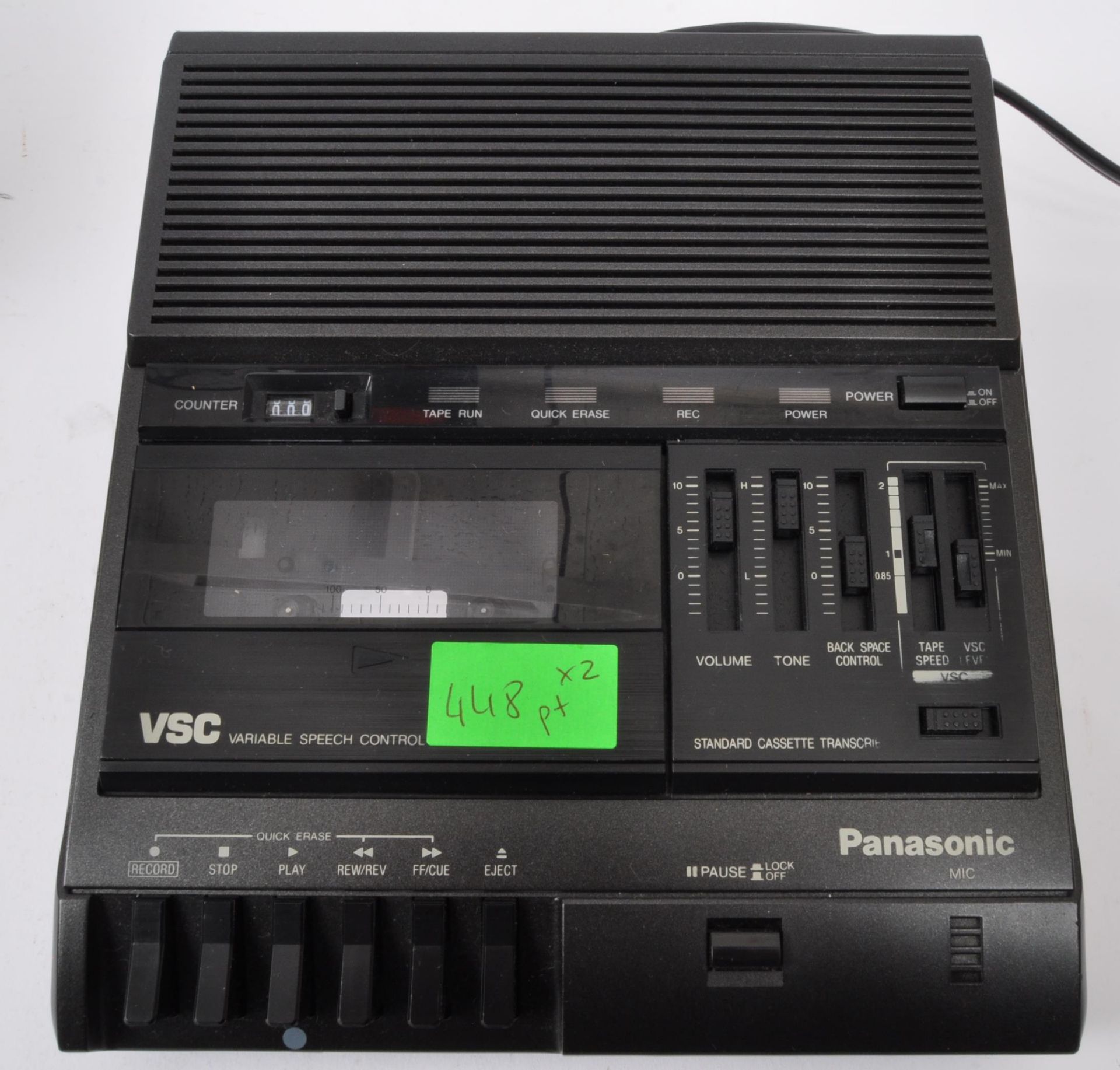 TWO RETRO VINTAGE PANASONIC CASSETTE RECORDER & BOOMBOX - Image 3 of 5