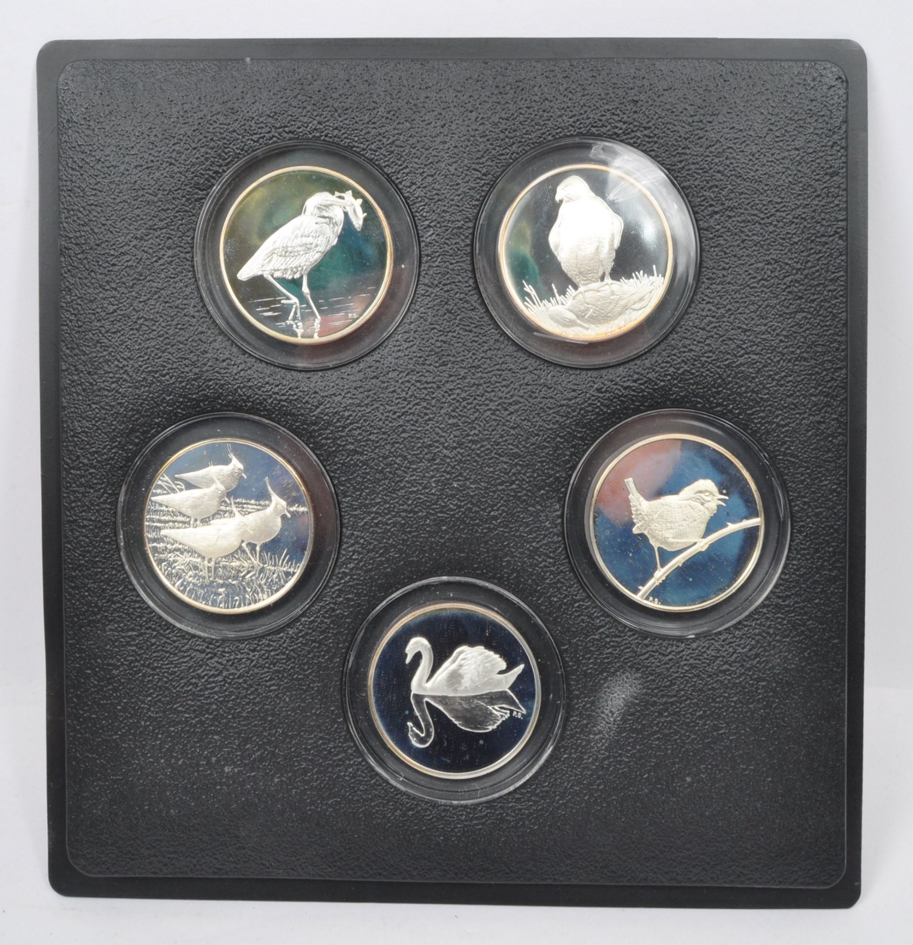 PETER SCOTT - BRITISH BIRDS - FINE SILVER COIN COMPLETE COLLECTION