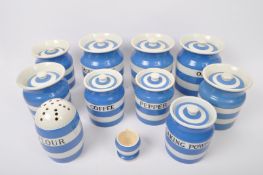 COLLECTION CORNISHWARE T. G. GREEN LIDDED JARS