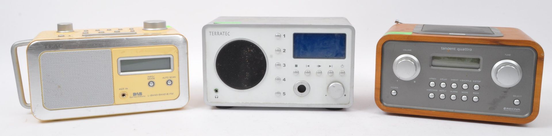 THREE VINTAGE TEAC - TANGENT - TERRATEC RADIOS