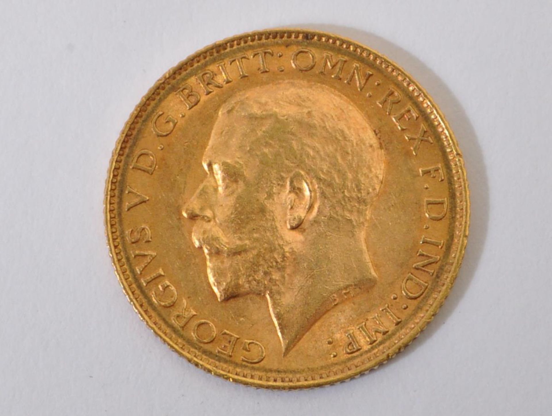 KING GEORGE V 1913 22CT GOLD HALF SOVEREIGN
