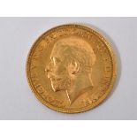 KING GEORGE V 1913 22CT GOLD HALF SOVEREIGN