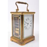 EARLY 20TH CENTURY BRASS CARRIAGE CLOCK