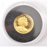 2006 ELIZABETH II 24CT GOLD ANNIVERSARY OF MOZART'S BIRTH COIN