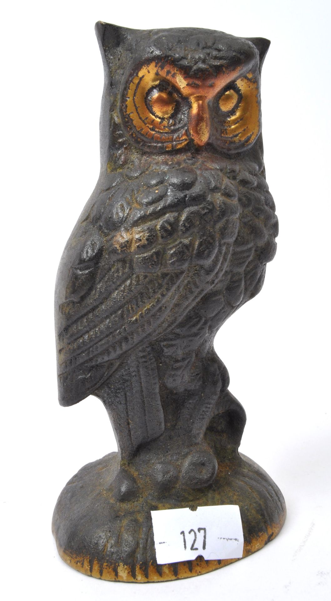 BRONZE OWL - VINTAGE 20TH CENTURY STATUE FIGURE