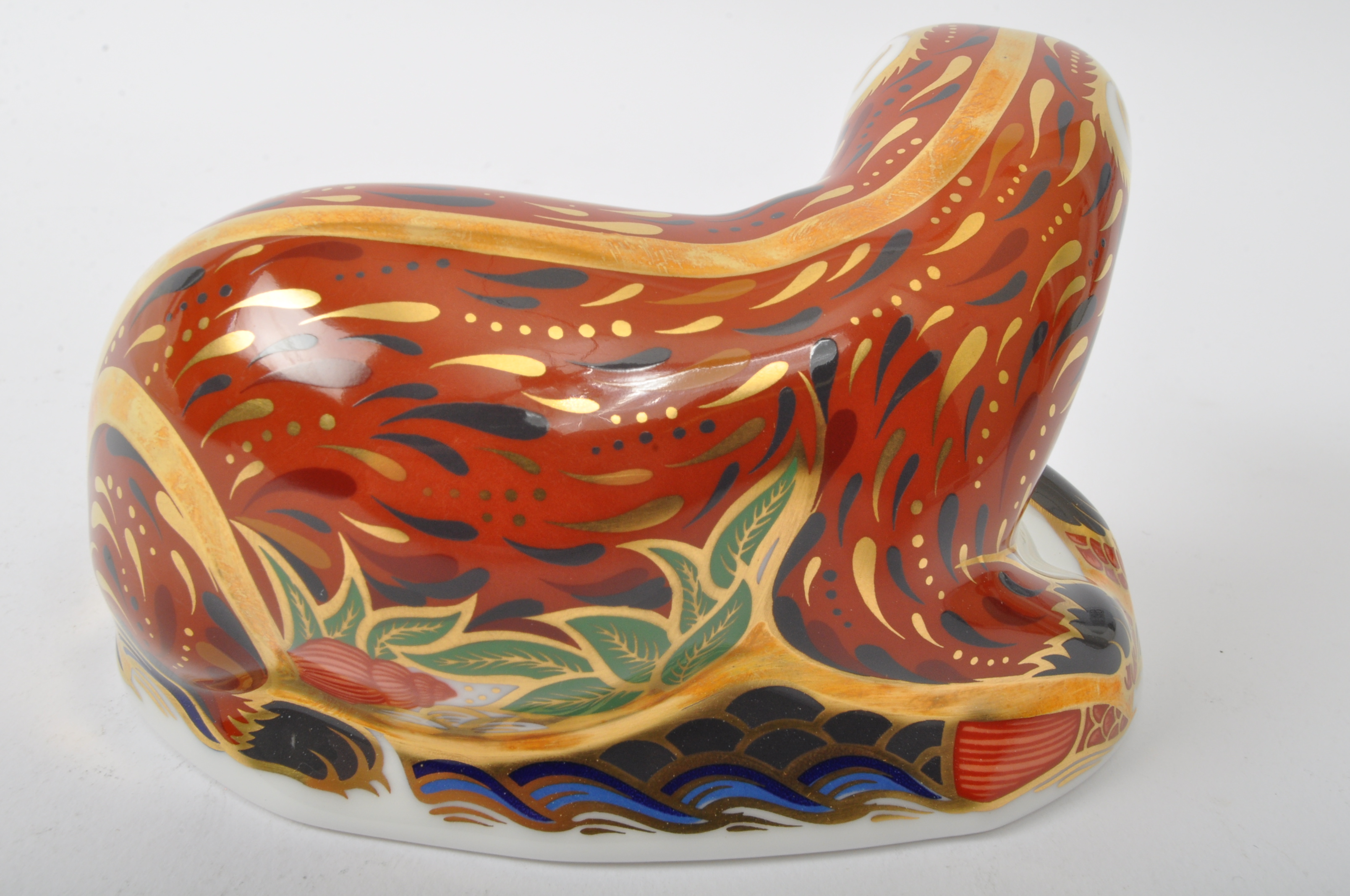 ROYAL CROWN DERBY - OTTER - BONE CHINA PAPERWEIGHT - Image 3 of 5