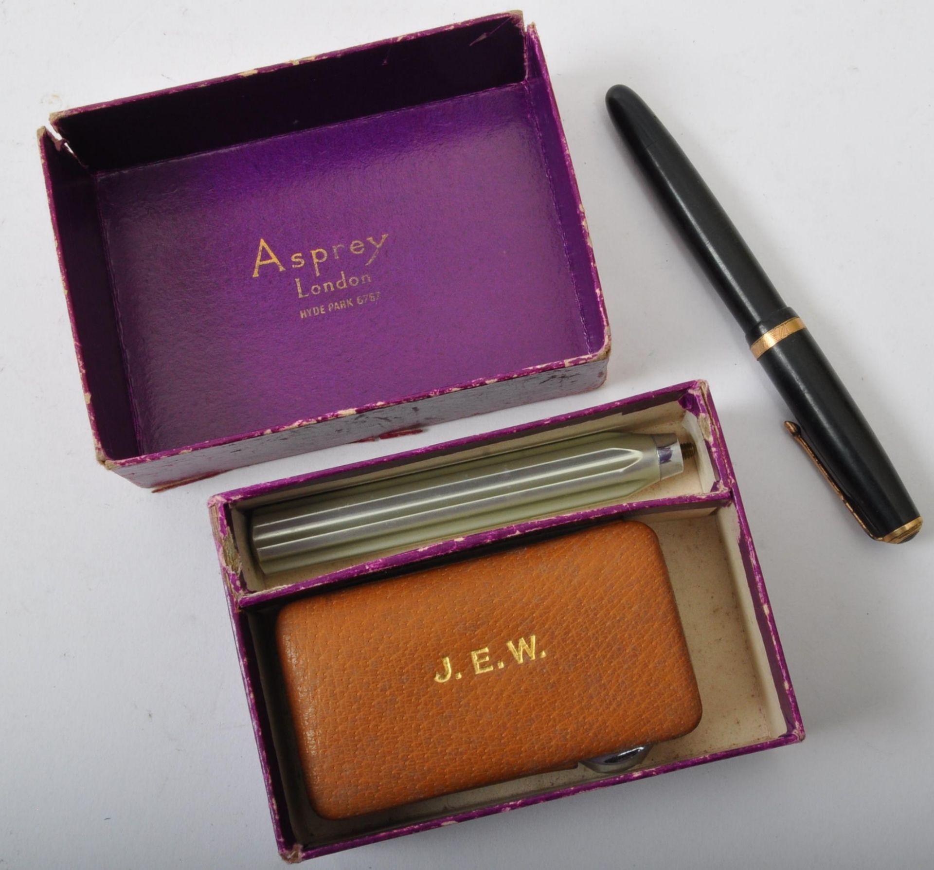 20TH CENTURY MAGNIFYING BOX IN ASPREY BOX & PARKER PEN - Image 2 of 5